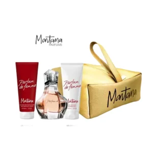 Coffret Montana-Eau de Parfum-100ml+Lait Parfumée100ml+Gel Douche100ml(04 Pieces)