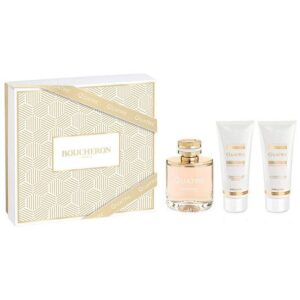 Coffret Boucheron-Quatre-Femme-Eau de Parfum 100 ml+Lait Corps 100 ml+Gel Douche 100 ml