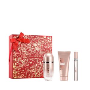 Coffret Carolina Herrera-212 VIP Rosé-Eau de Parfum-80ml + Lotion pour le Corps-100ml (3 Pieces)
