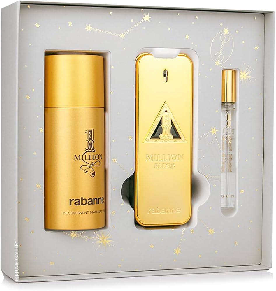 Coffret Rabanne-1 Million Elixir-Parfum Intense-100ml + Déodorant-150ml + Eau de Toilette-10ml (3 pièces) – Image 2