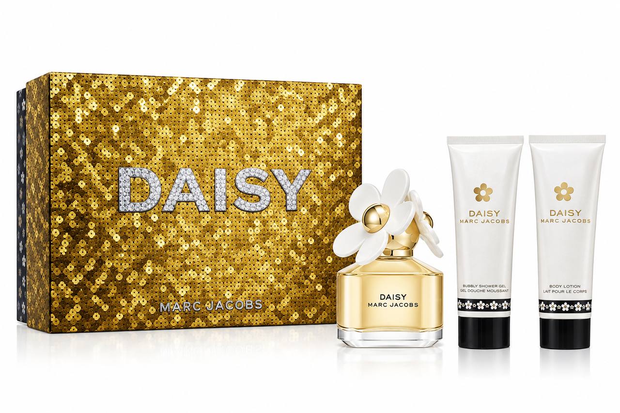 Coffret Marc Jacobs-Daisy-Eau de Toilette-50ml+Gel Douche-75ml+Body Lotion-75ml (3 pièces)