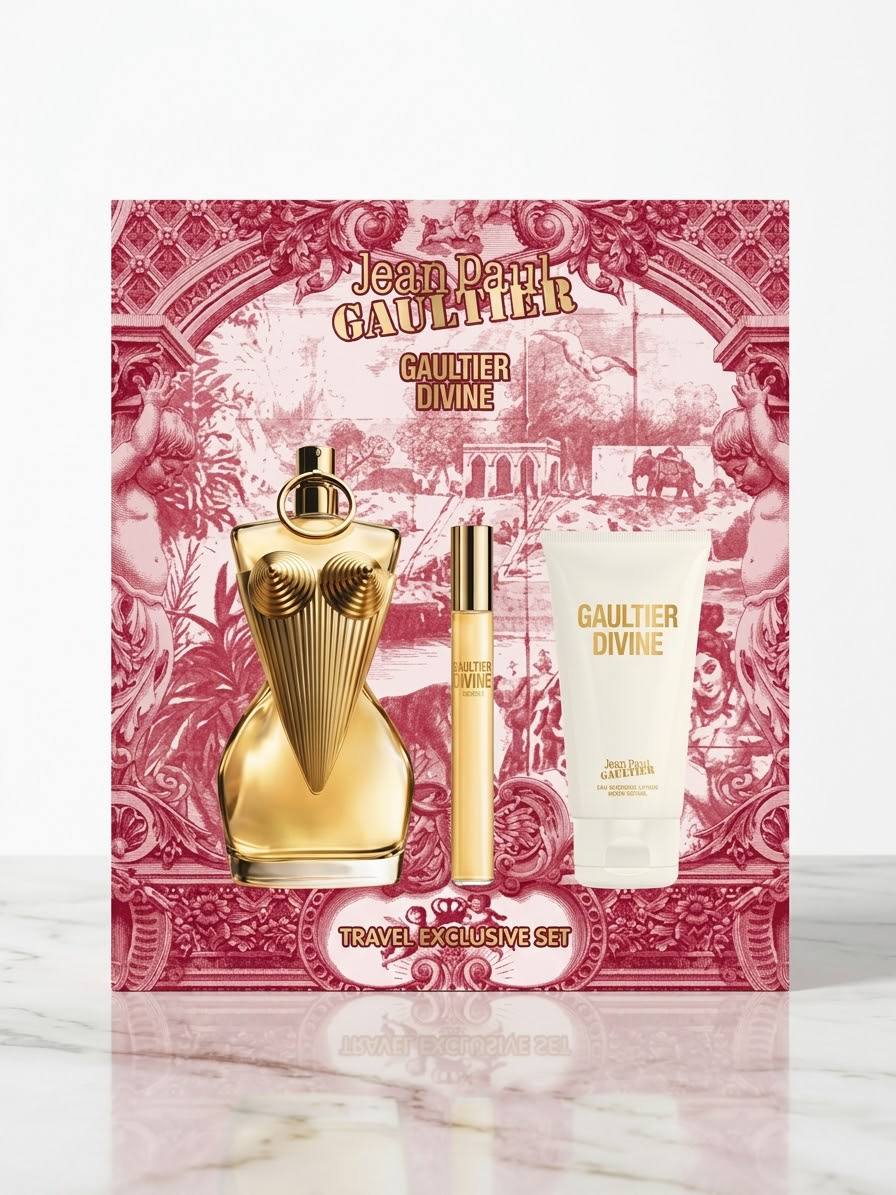 Coffret Jean Paul Gaultier-Gaultier Devine-Eau de Parfum-100ml+10ml + Body Lotion-75ml (3 pièces)