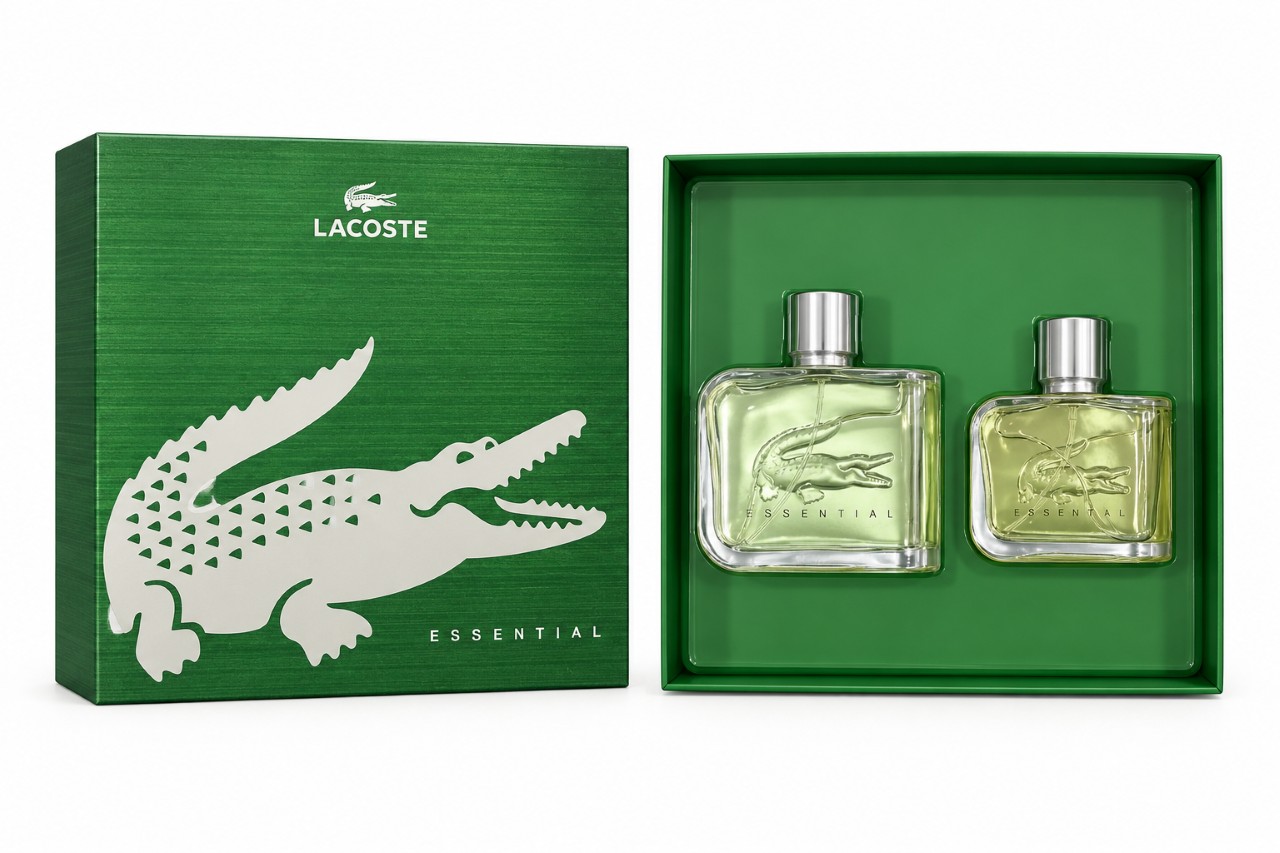 Coffret Lacoste-Essential-Eau de Toilette-125ml+Lotion après Rasage-75ml (2 pièces)