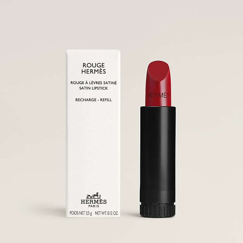 Hermès-Rouge à lévres-Rouge Hermes, Satin lipstick refill, Rouge H n°85