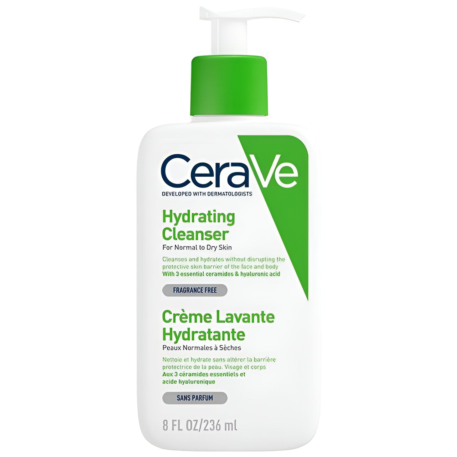 CeraVe-Crème Lavante Hydratante-236ml