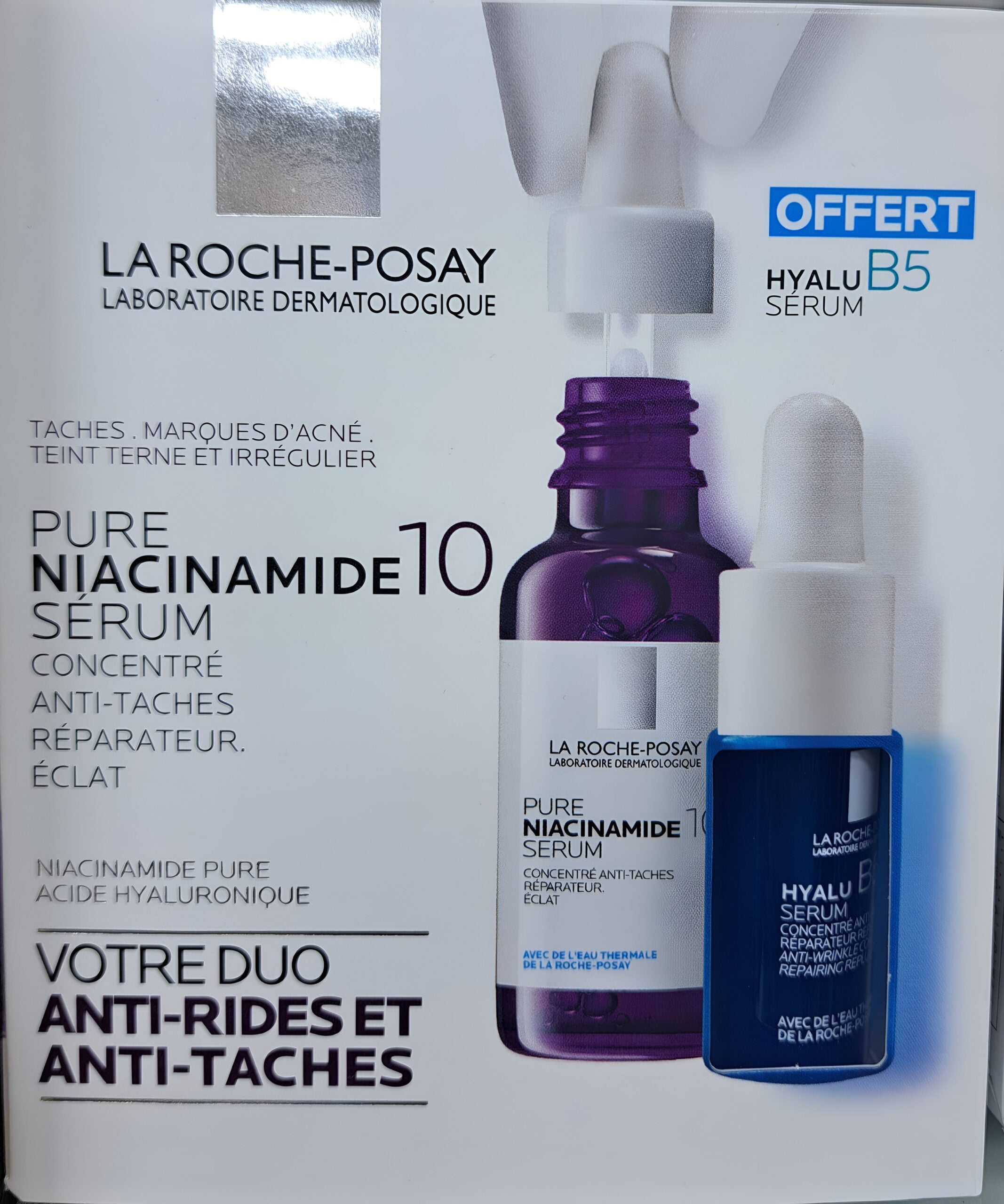 LA ROCHE-POSAY-NIACINAMIDE 10 + Anti-tâches Hyalu B5 Sérum